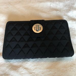Vera Bradley Brand New Black Turnlock Wallet